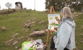 Imagen de la nota: Estudiantes de UPAMI participaron en jornada de pintura de paisajes