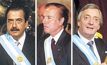 Los últimos presidentes que visitaron Olavarría  Imagen de la nota: Los últimos presidentes que visitaron Olavarría