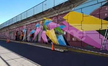 Imagen de la nota: Comenzó la intervención en el puente de Avenida Colón