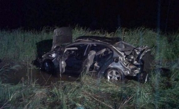 Imagen de la nota: Cuatro heridos tras un vuelco en cercanías a Benito Juárez