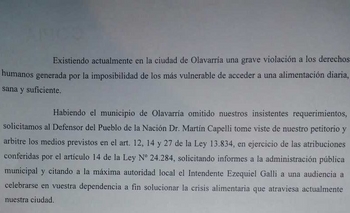 Imagen de la nota: Realizaron una presentación en la Defensoría del Pueblo