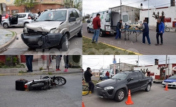 Imagen de la nota: Dos violentos choques casi en simultáneo