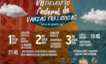 Imagen de la nota: VII Encuentro Federal de Danzas Folklóricas