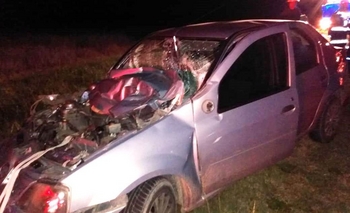 Imagen de la nota: Violento choque por alcance en ruta 205