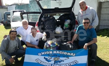 Soldados Continentales llegó al primer millón de tapitas  Imagen de la nota: Soldados Continentales llegó al primer millón de tapitas