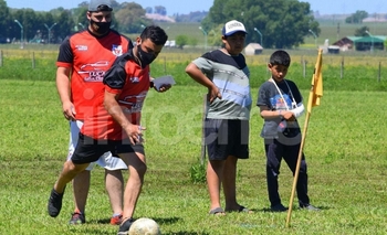 Imagen de la nota: Otra vez varios deportistas y un sol radiante le dieron color al footgolf
