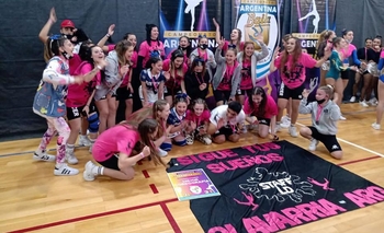 Imagen de la nota: Grupo de gimnastas locales se presentó en Mar del Plata