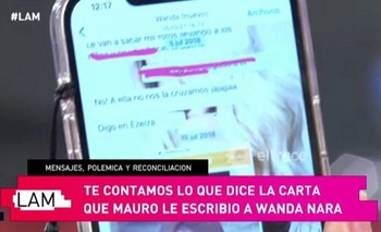 Imagen de la nota: El chat de la China Suárez con Wanda sobre Pampita
