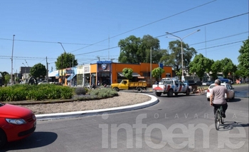 Imagen de la nota: Precaución: tránsito interrumpido en la rotonda de Del Valle y Pringles