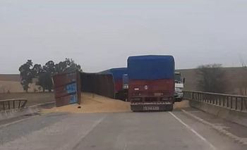 Imagen de la nota: Chocaron cuatro camiones en el Enlace Néstor Kirchner