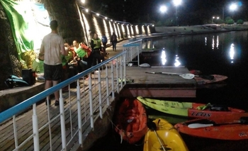 Imagen de la nota: Se realizó la remada de la luna llena en el Arroyo Tapalqué