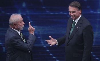 Imagen de la nota: Bolsonaro y Lula definen el balotaje este domingo