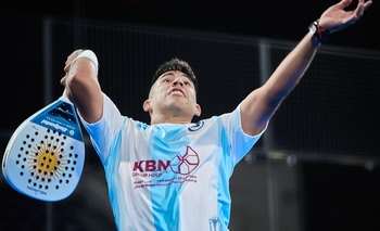 Imagen de la nota: Pádel: Chingotto tuvo su estreno en el Mundial