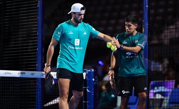 Imagen de la nota:  Chingotto y Galán debutaron en Países Bajos con rápido triunfo