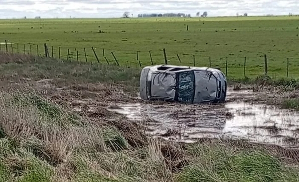 Un olavarriense sufrió heridas tras protagonizar un vuelco en la Ruta ...