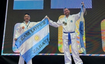 Imagen de la nota: Taekwondista olavarriense se consagró campeón mundial