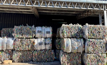 Imagen de la nota: 55 mil kilos de residuos reciclables fueron procesados en la planta local