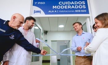 Imagen de la nota: Se reabrió el sector de cuidados moderados y clínica quirúrgica del Hospital Municipal