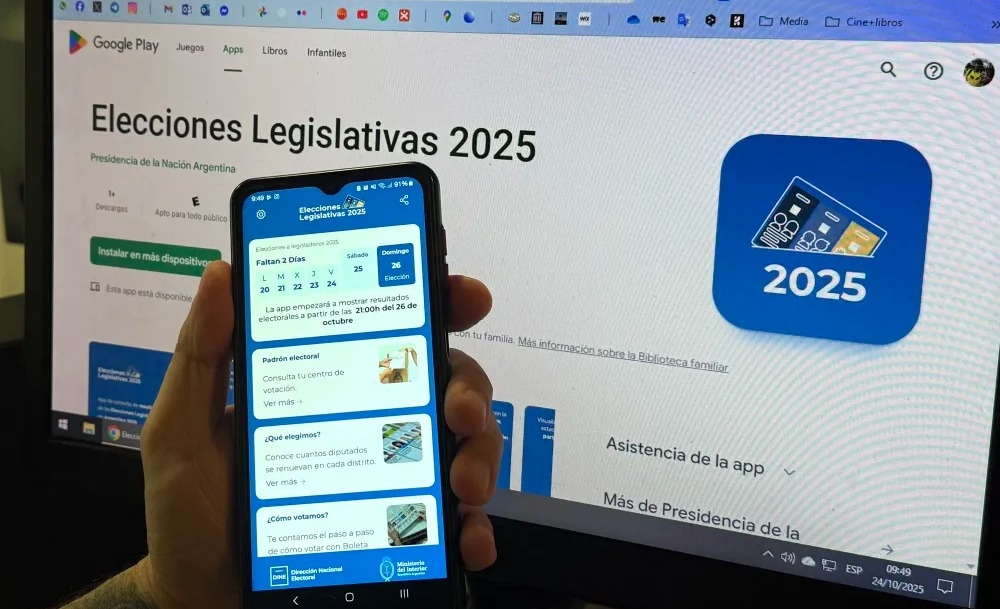 Ya está disponible la aplicación "Elecciones Legislativas 2025" para seguir los resultados desde el celular Imagen mas leída
