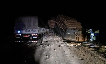 Imagen de la nota: Bolívar: un hombre falleció tras un choque de camiones en la Ruta 65