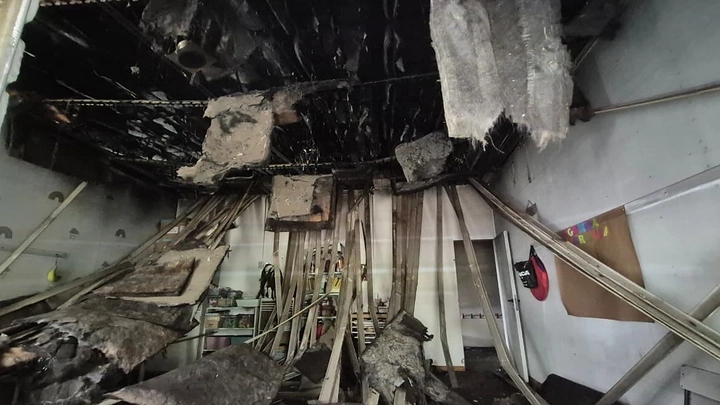 Grandes pérdidas tras un incendio en un jardín de infantes