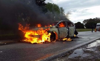 Imagen de la nota: Video: impresionante choque y vuelco en la ruta 226 