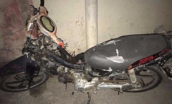 Encuentran una moto abandonada  Imagen de la nota: Encuentran una moto abandonada