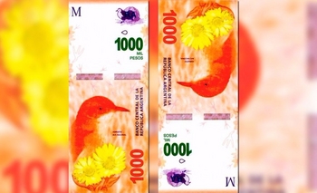 Imagen de la nota: Entrará en circulación el billete de mil pesos