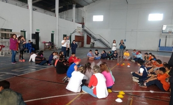 Imagen de la nota: Taller de actividades deportivas en el C.E.F N° 44