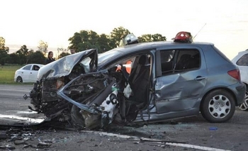 Imagen de la nota: 14 heridos en un múltiple accidente sobre ruta 205