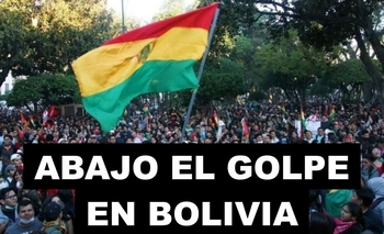 Imagen de la nota: Marcharán con la consigna “abajo el golpe en Bolivia”