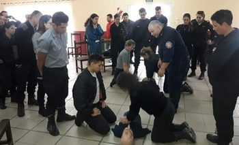 Imagen de la nota: Realizaron un taller de RCP en la Unidad N° 27