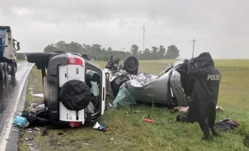 Imagen de la nota: Accidente entre Chillar y Azul: dos muertos y tres heridos
