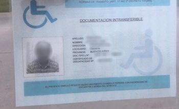 Encontraron un certificado de discapacidad Imagen de la nota: Encontraron un certificado de discapacidad