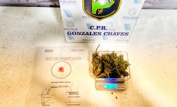 Imagen de la nota: Demoraron a dos olavarrienses con marihuana