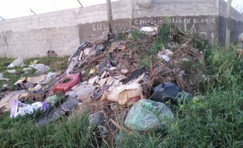 Imagen de la nota: Crece un microbasural en una esquina muy transitada 