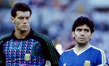 El llanto de Goycochea por el fallecimiento de Maradona  Imagen de la nota: El llanto de Goycochea por el fallecimiento de Maradona