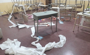 Importantísimos destrozos en la Escuela 80  Imagen de la nota: Importantísimos destrozos en la Escuela 80