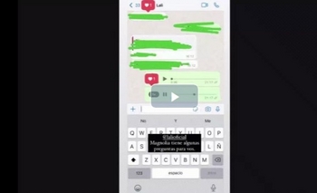 Imagen de la nota: Las capturas de los chats que publicó la China Suárez