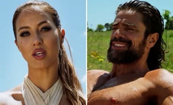 Imagen de la nota: El video de Flor Vigna con Luciano Castro desnudo en una bañera