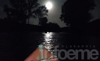 Imagen de la nota: Esta tarde se realizará una nueva remada de luna llena