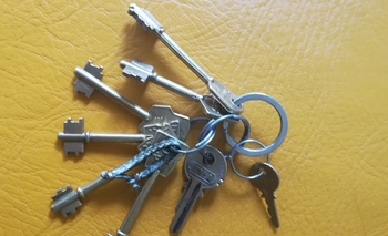 Imagen de la nota: Hallazgo de un manojo de llaves