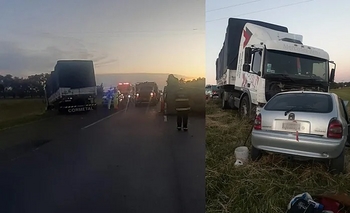 Imagen de la nota: Dos jóvenes de 23 años murieron tras un impactante choque frontal con un camión