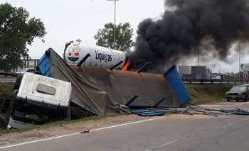 Explotó camión con gas butano en Campana: dos muertos  Imagen de la nota: Explotó camión con gas butano en Campana: dos muertos