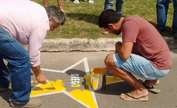 Este sábado pintarán la estrella amarilla N° 129 Imagen de la nota: Este sábado pintarán la estrella amarilla N° 129