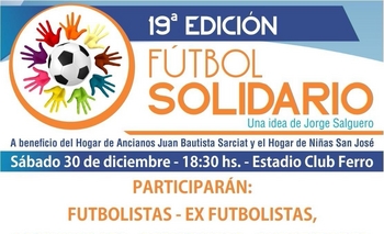 Imagen de la nota: El fútbol tendrá su jornada solidaria