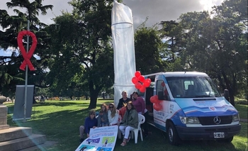 Imagen de la nota: Se realizó una actividad por el Día Mundial del VIH