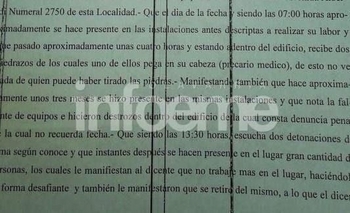 Imagen de la nota: Denuncian ataque a piedrazos a quien instaló una antena 