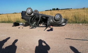 Imagen de la nota: Un azuleño murió tras un vuelco en Tapalqué 
