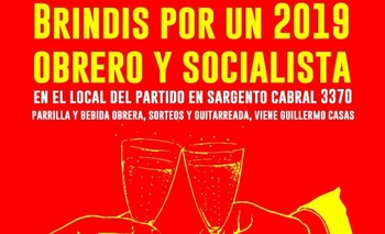 Imagen de la nota: Brindis de fin de año del Partido Obrero